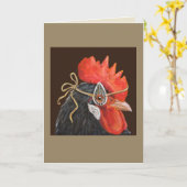 Roscoe die Hahn-Karte Karte (Gelbe Blume)