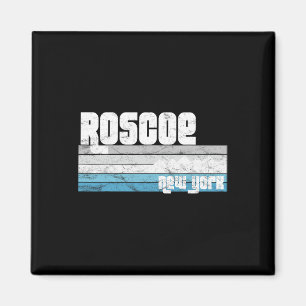 Roscoe New York Ny Retro Urlaub Skiurlaub Wandern  Magnet