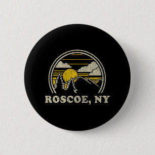 Roscoe New York Ny T-Shirt Vintage Wandern Berg Button