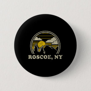 Roscoe New York Ny T-Shirt Vintage Wandern Berg Button