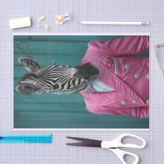 Roscoe the Zebra Seidenpapier (Handwerk)