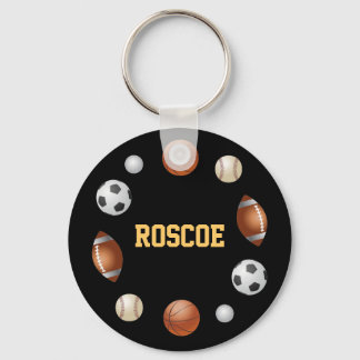 Roscoe World of Sports Schlüsselanhänger - Black