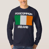 Roscommon, Irland mit irischer Flagge T-Shirt (Vorderseite)