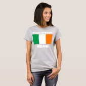 Roscommon, Irland mit irischer Flagge T-Shirt (Vorne ganz)
