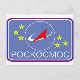 Roscosmos Flight Patch Postkarte