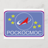 Roscosmos Flight Patch Postkarte (Vorderseite)