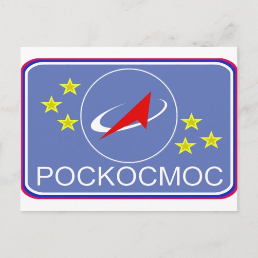 Roscosmos Flight Patch Postkarte (Vorderseite)