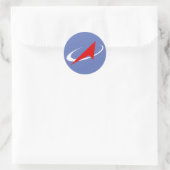 Roscosmos Flight Patch Runder Aufkleber (Tasche)