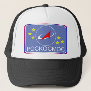 Roscosmos Flug-Flecken Truckerkappe