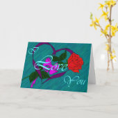 Rose3 Karte (Gelbe Blume)