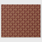 Rose-04-Brick Red-Gift Wrapping Paper Geschenkpapier (Flach)