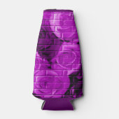 Rose-04-Lila-Drink Flasche Cooler-Koozie Flaschenkühler (Vorderseite)