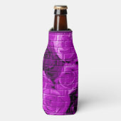 Rose-04-Lila-Drink Flasche Cooler-Koozie Flaschenkühler (Flaschenvorderseite)