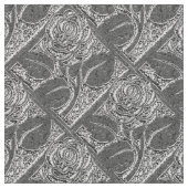 Rose 05, Silbergewebe Stoff (Nahaufnahme)