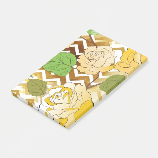 Rose 10 post-it klebezettel (angewinkelt)