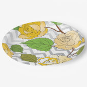 Rose 11 pappteller (Schrägansicht)