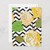 Rose 12 feiertagspostkarte (Vorne/Hinten)