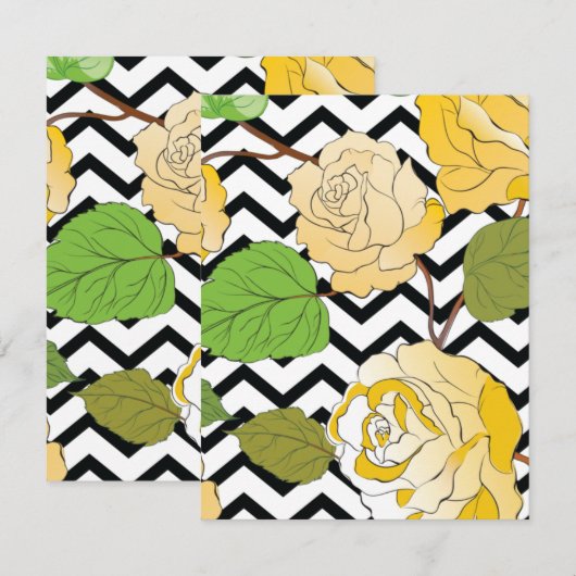 Rose 12 mitteilungskarte (Vorne/Hinten)