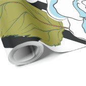 Rose 13 geschenkpapier (Rolleneckpunkt)