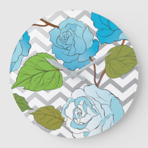 Rose 14 große wanduhr