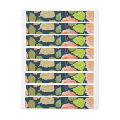 Rose 15 Rundum-Adressaufkleber (Bogen)