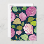 Rose 16 feiertagspostkarte (Vorne/Hinten)