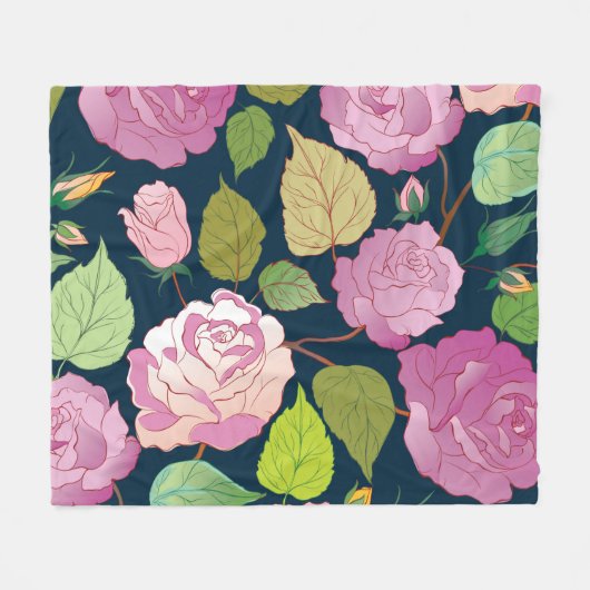 Rose 16 fleecedecke (Vorderseite (Horizontal))