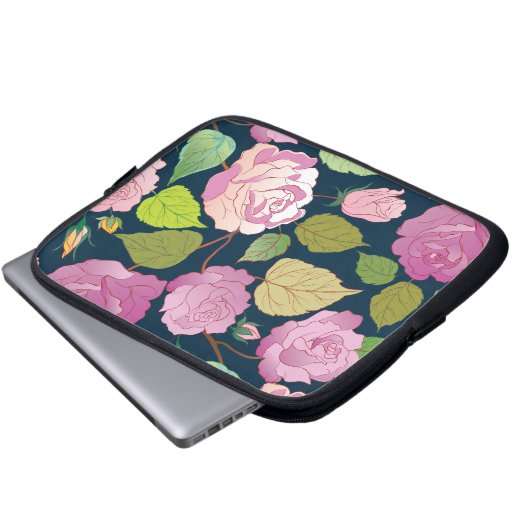 Rose 16 laptopschutzhülle (Vorne Knopf)