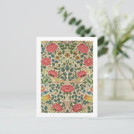 'Rose', 1883 (Baumwolle) Postkarte (Stehend Vorderseite)