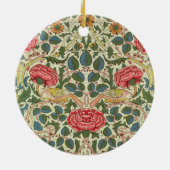 "Rose", 1883 (Druckbaumwolle) Keramik Ornament (Hinten)