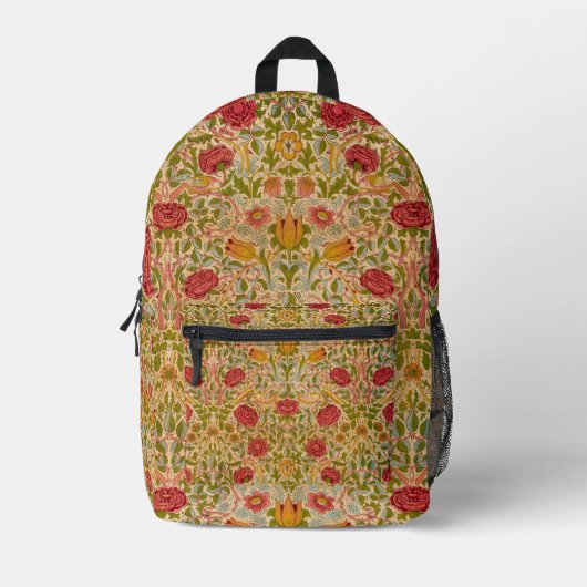 Rose, 1883 von William Morris Bedruckter Rucksack (Vorderseite)