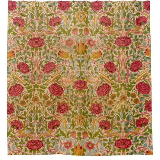 Rose, 1883 von William Morris Duschvorhang (Vorderseite)