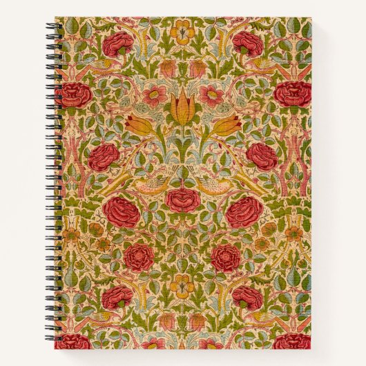 Rose, 1883 von William Morris Notizblock (Vorderseite)