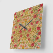 Rose, 1883 von William Morris Quadratische Wanduhr (Winkel)