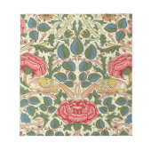 Rose 1883 William Morris Notizblock (Vorderseite)