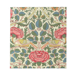Rose 1883 William Morris Notizblock