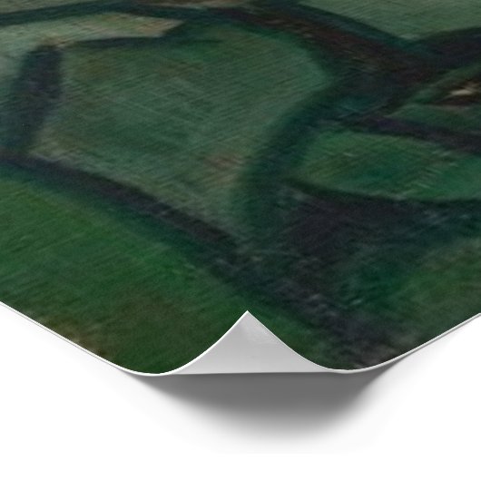 Rose 1889 Vincent van Gogh Poster (Ecke)