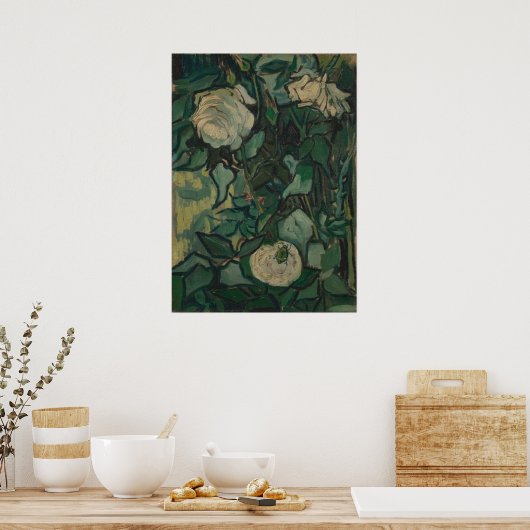 Rose 1889 Vincent van Gogh Poster (Küche)