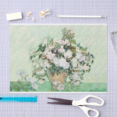 Rose 1890 von Vincent Van Gogh Seidenpapier (Handwerk)