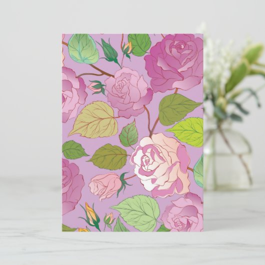 Rose 18 dankeskarte (Stehend Vorderseite)