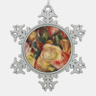 Rose (1912) von Pierre-Auguste Renoir Schneeflocken Zinn-Ornament
