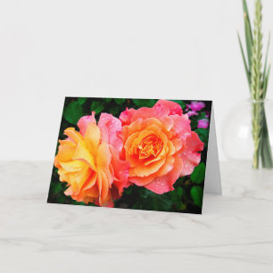 Rose 1 Blankokarte Karte