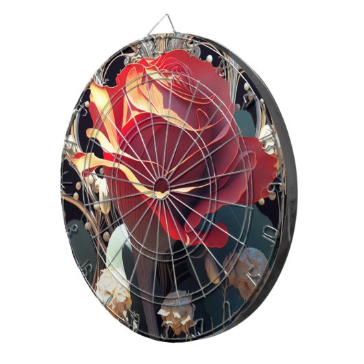 ROSE #1 DARTSCHEIBE (Vorderseite rechts)