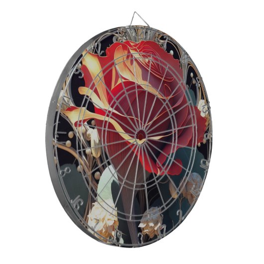 ROSE #1 DARTSCHEIBE (Vorderseite Links)