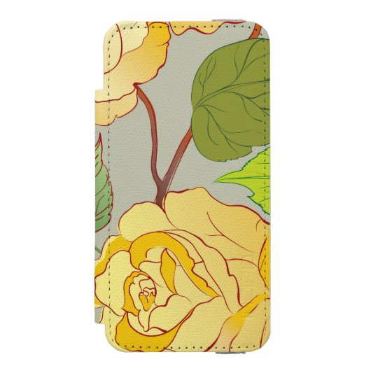 ROSE 1 INCIPIO iPhone Geldbeutel-Hülle (Folio Vorderseite)