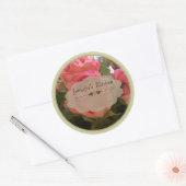 ROSE 1 RUNDER AUFKLEBER (Umschlag)