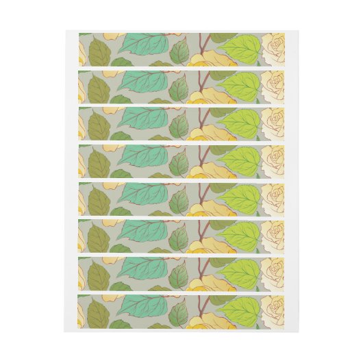 ROSE 1 Rundum-Adressaufkleber (Bogen)