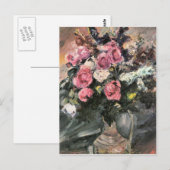 Rose 1 von Lovis Corinth Postkarte (Vorne/Hinten)