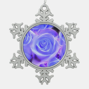 Rose 2014-20927 schneeflocken Zinn-Ornament