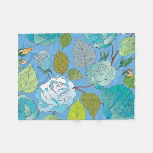 Rose 23 fleecedecke (Vorderseite (Horizontal))